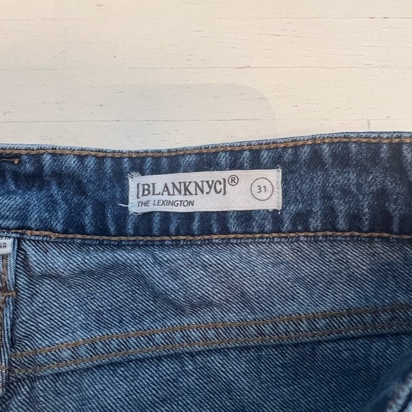 Blank NYC The Lexington‎ Jeans Medium Wash High Rise Slim Straight Size 31 - Picture 5 of 7